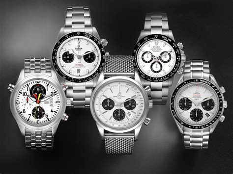 black and white panda dial chronograph